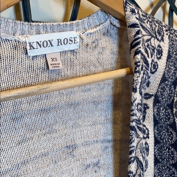 Boho 3/4 sleeve, open front, high low cardigan - Picture 3 of 5